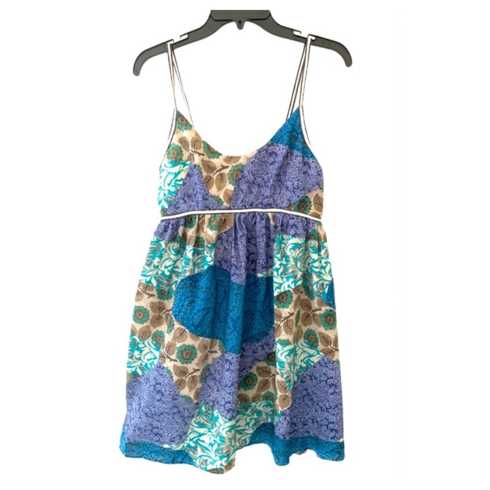 ILLA ILLA Patchwork Babydoll Dress Size Small